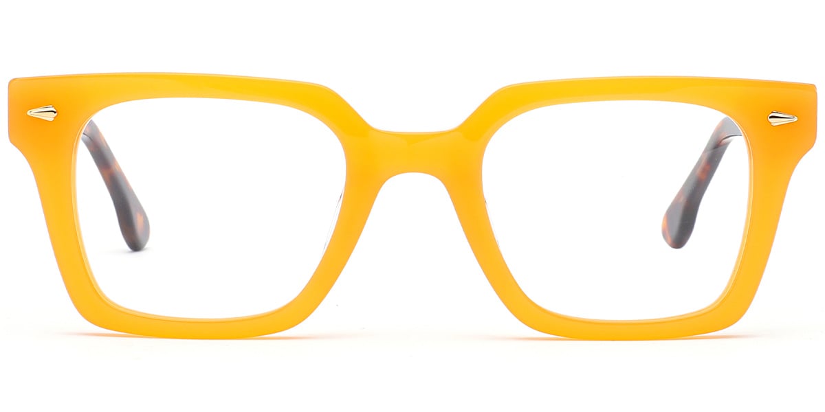 Acetate Square Frame yellow