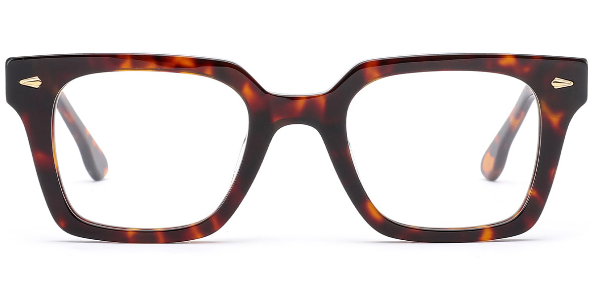 Acetate Square Frame tortoiseshell