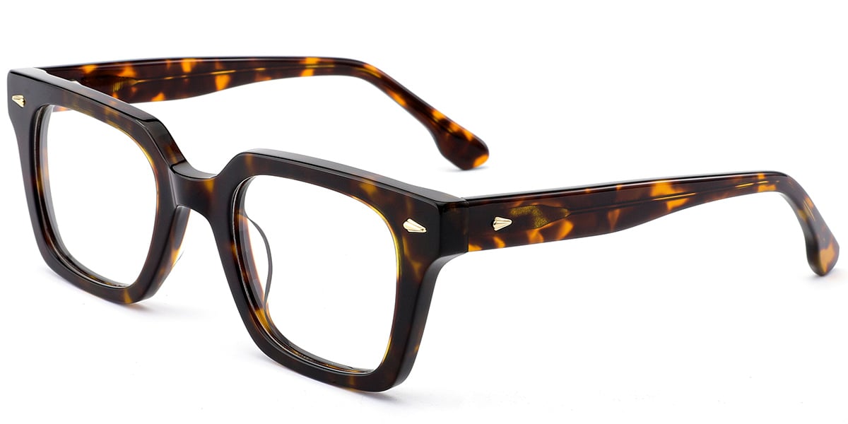 Acetate Square Frame tortoiseshell