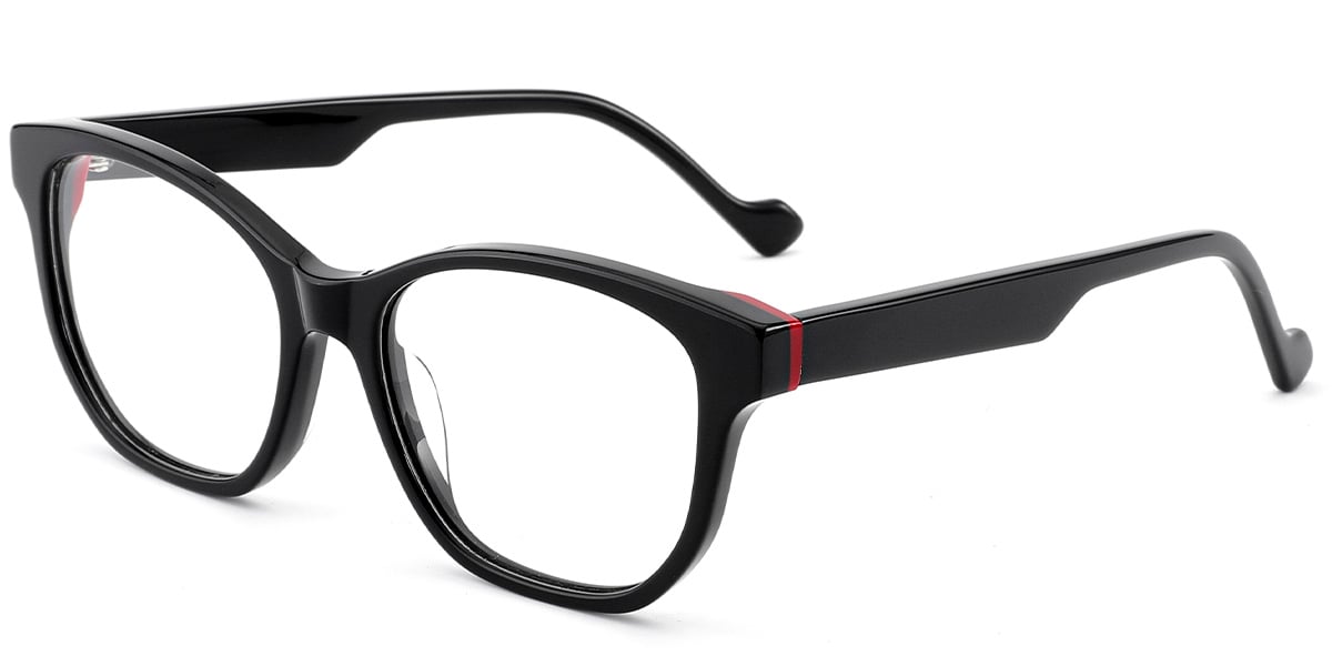 Acetate Cat Eye Frame black