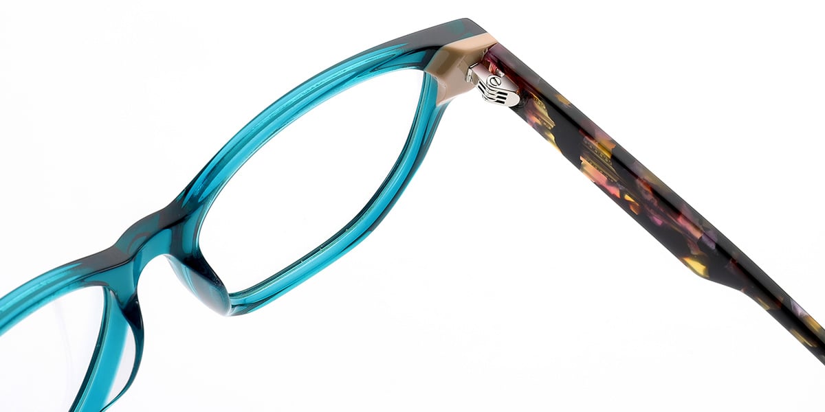 Acetate Cat Eye Frame translucent-blue