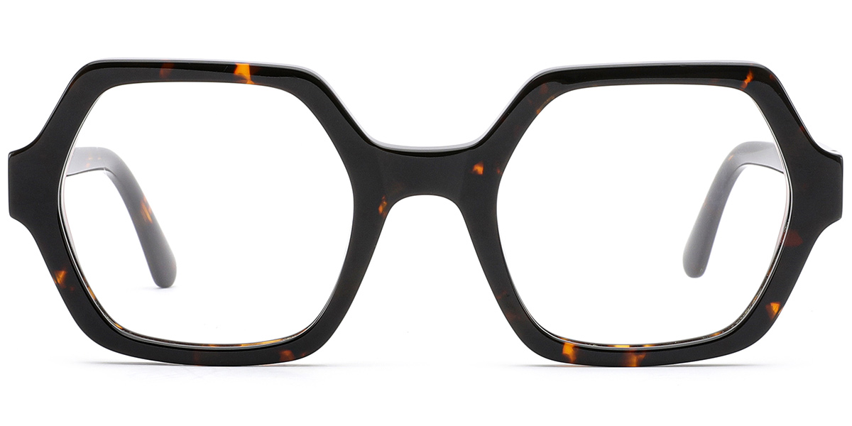 Acetate Square Frame tortoiseshell