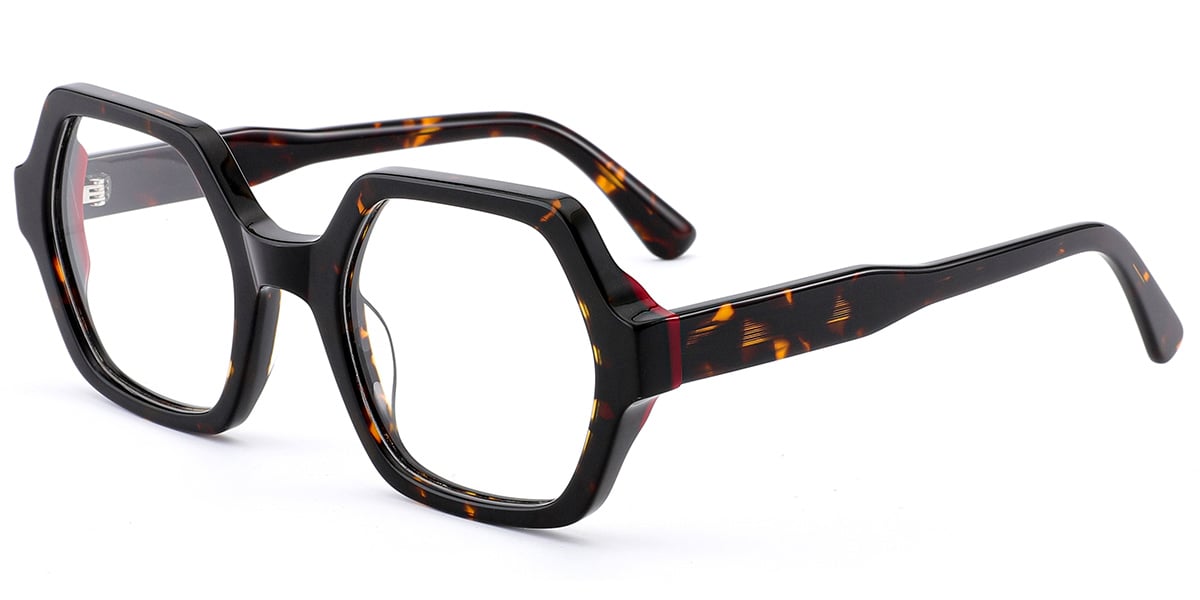 Acetate Square Frame tortoiseshell