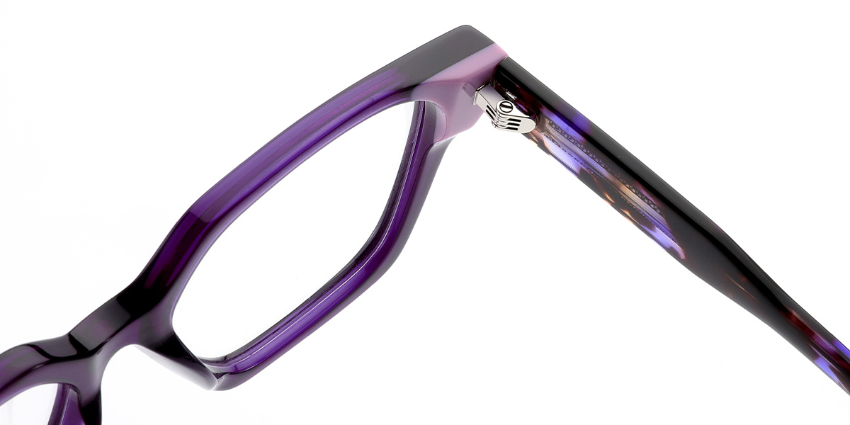 Acetate Square Frame purple