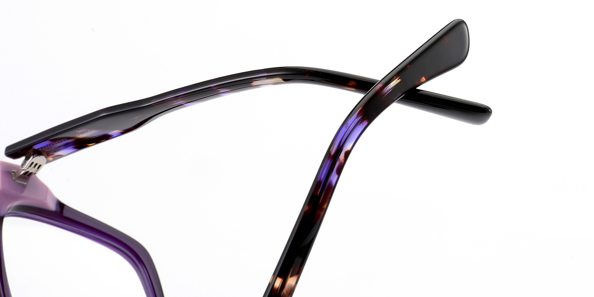 Acetate Square Frame purple