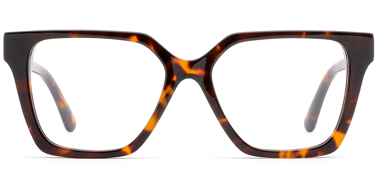 Acetate Square Frame tortoiseshell