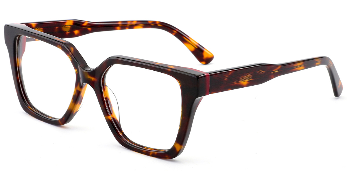 Acetate Square Frame tortoiseshell