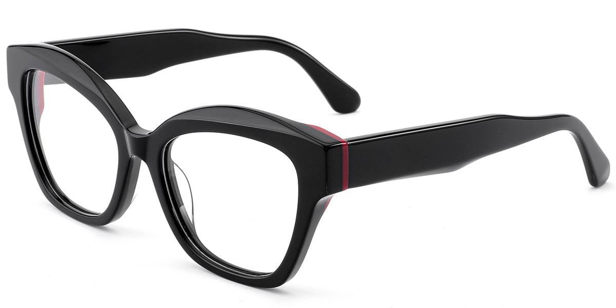 Acetate Cat Eye Frame black