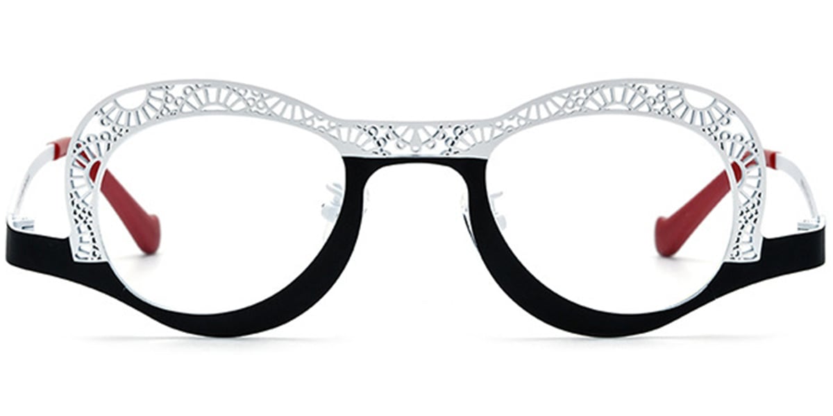 Titanium Geometric Frame pattern-white