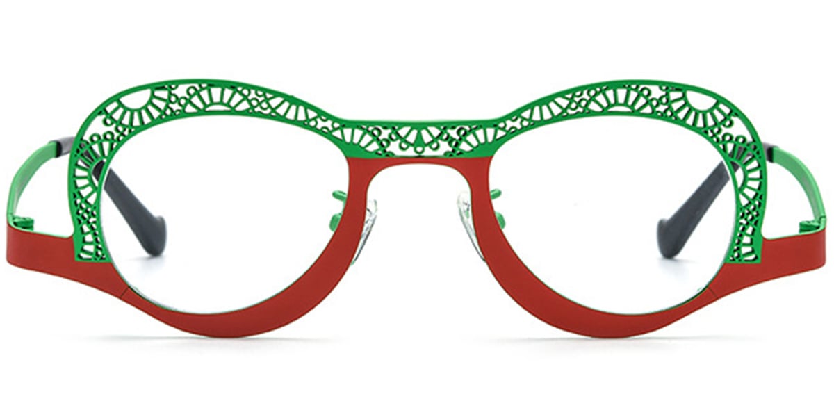 Titanium Geometric Frame pattern-green