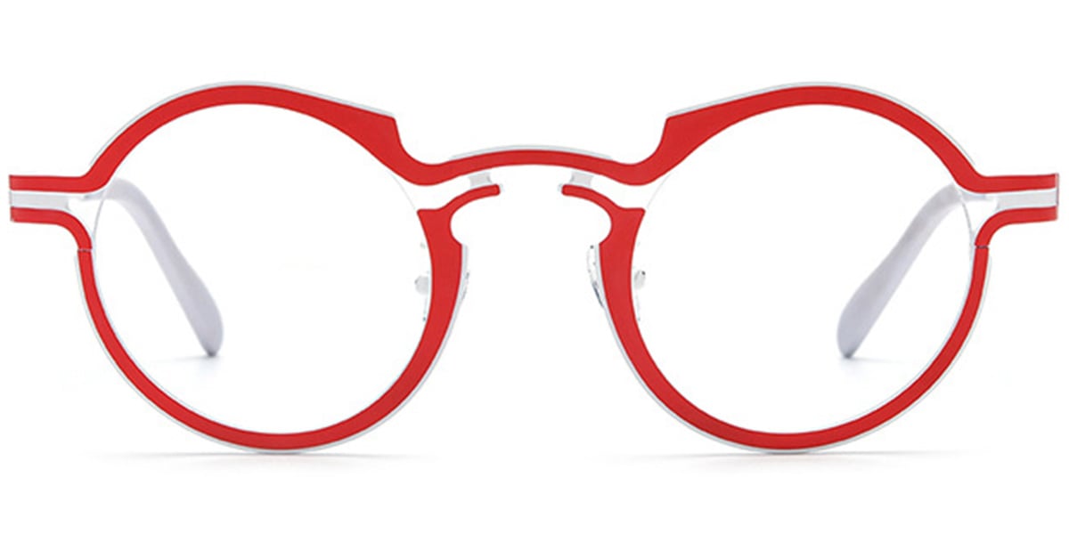 Titanium Round Frame red