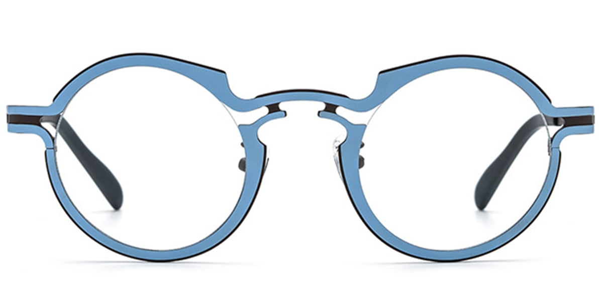 Titanium Round Frame blue