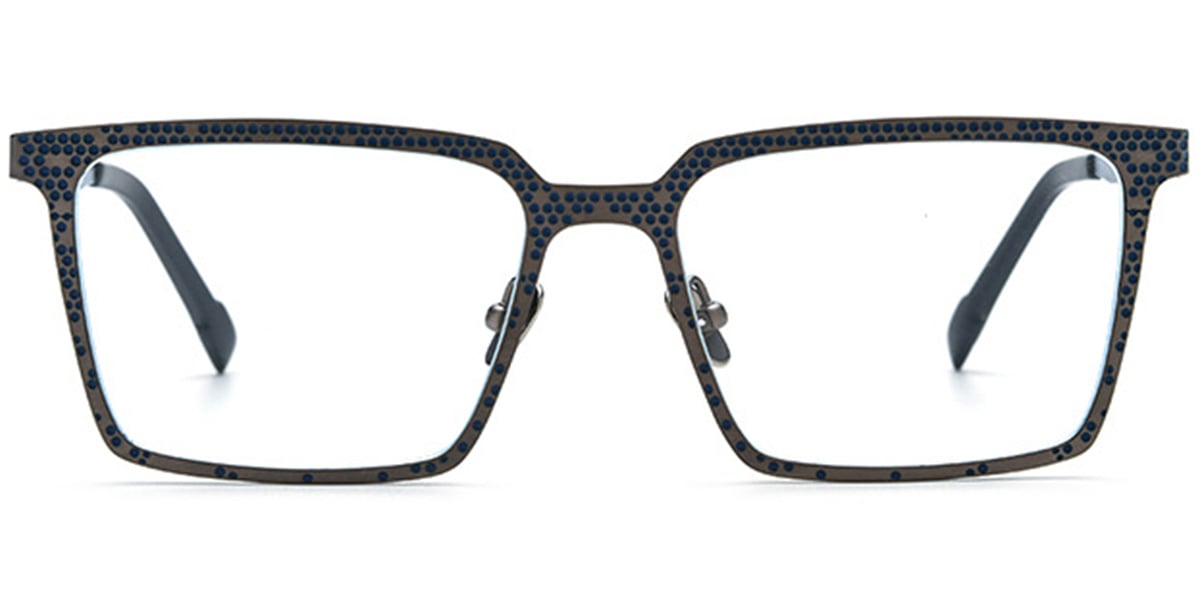 Titanium Rectangle Frame pattern-blue