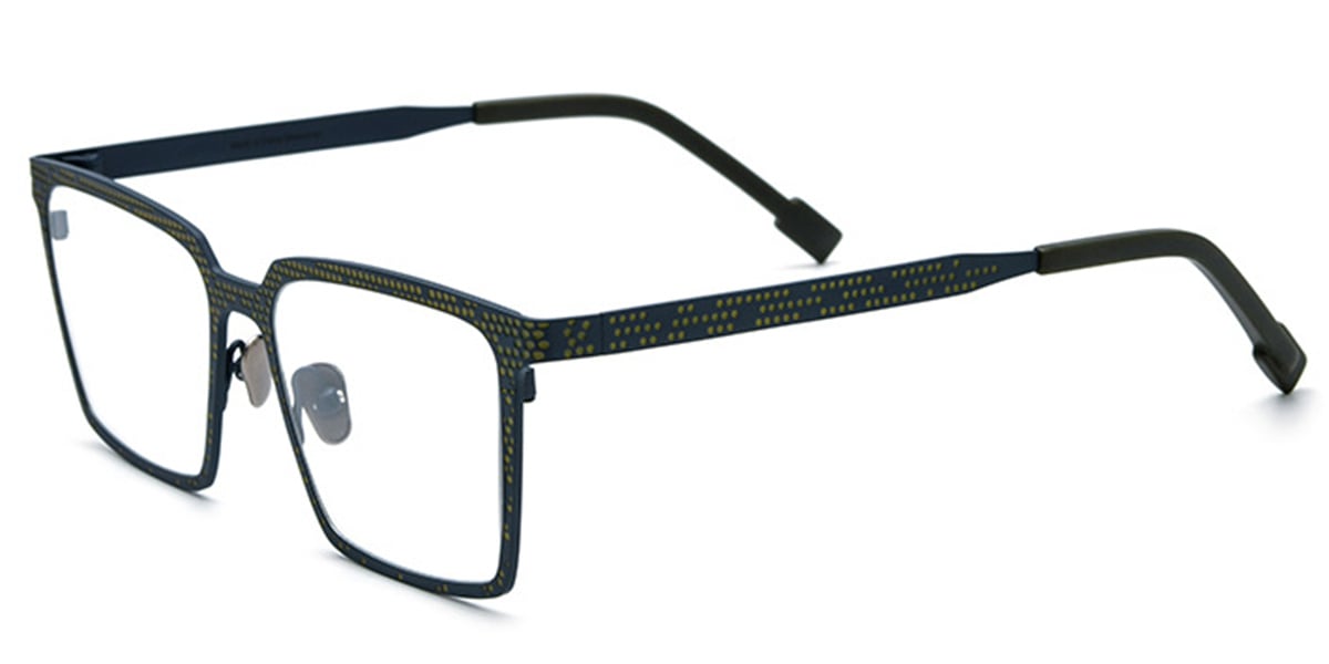 Titanium Rectangle Frame pattern-green