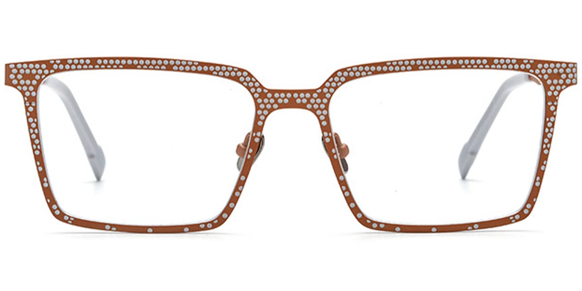 Titanium Rectangle Frame pattern-orange