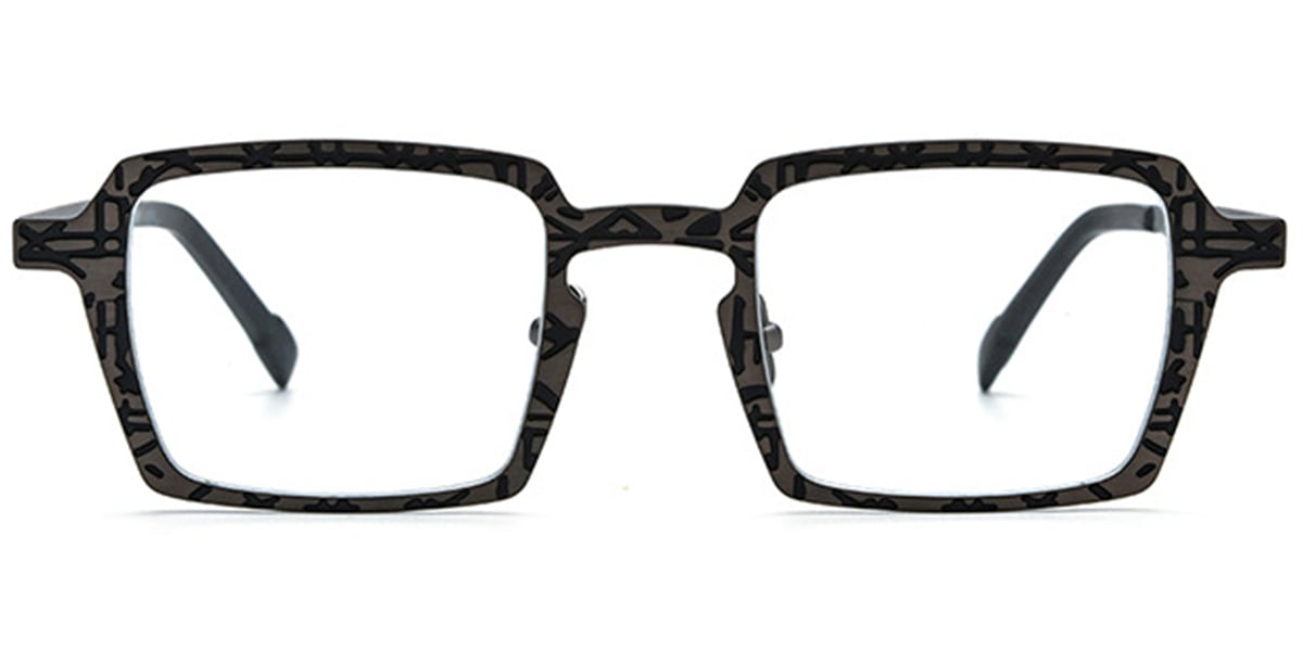 Titanium Square Frame pattern-grey