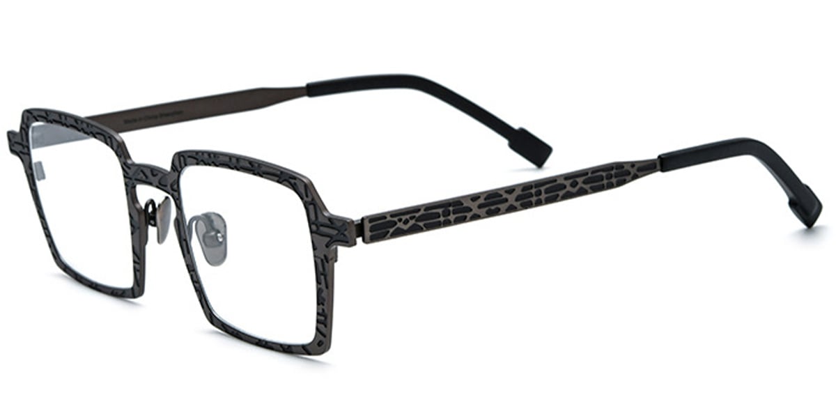 Titanium Square Frame pattern-grey