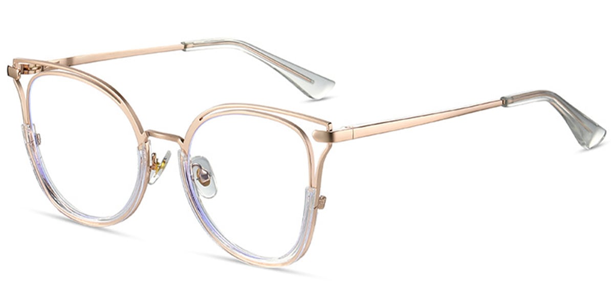 Cat Eye Frame translucent-white