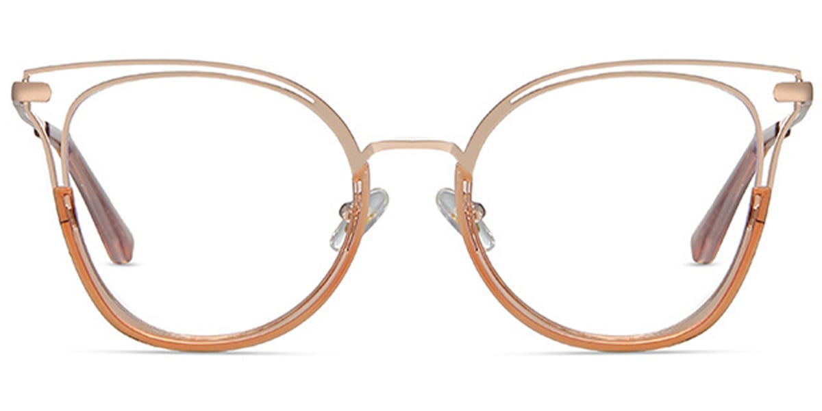 Cat Eye Frame translucent-brown