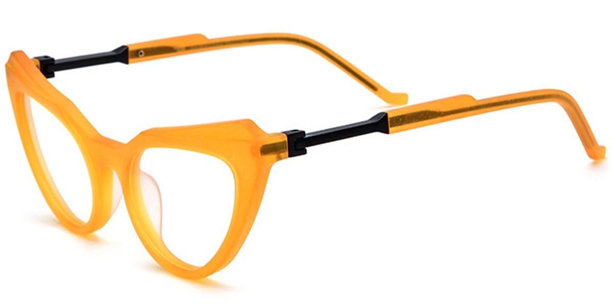 Acetate Cat Eye Frame yellow