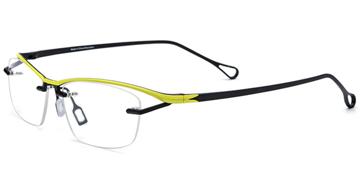 Titanium Rectangle Frame black-yellow