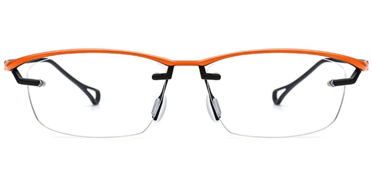 Titanium Rectangle Frame black-orange