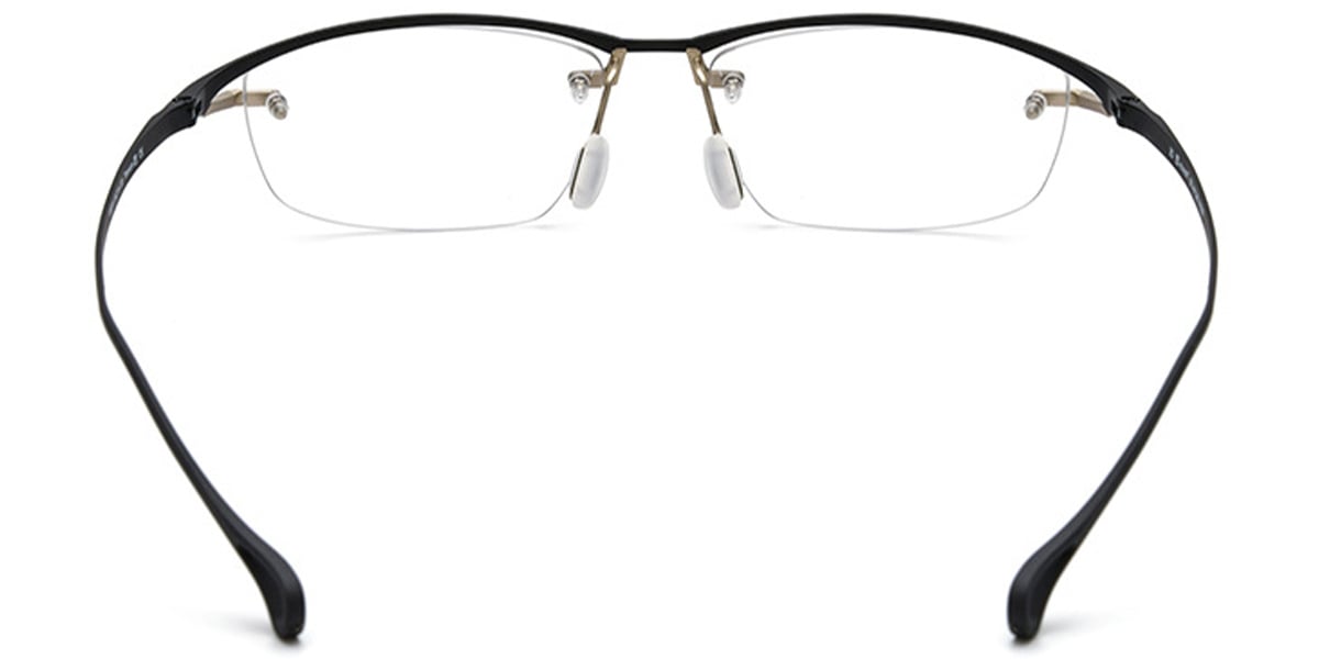 Titanium Rectangle Frame black-silver