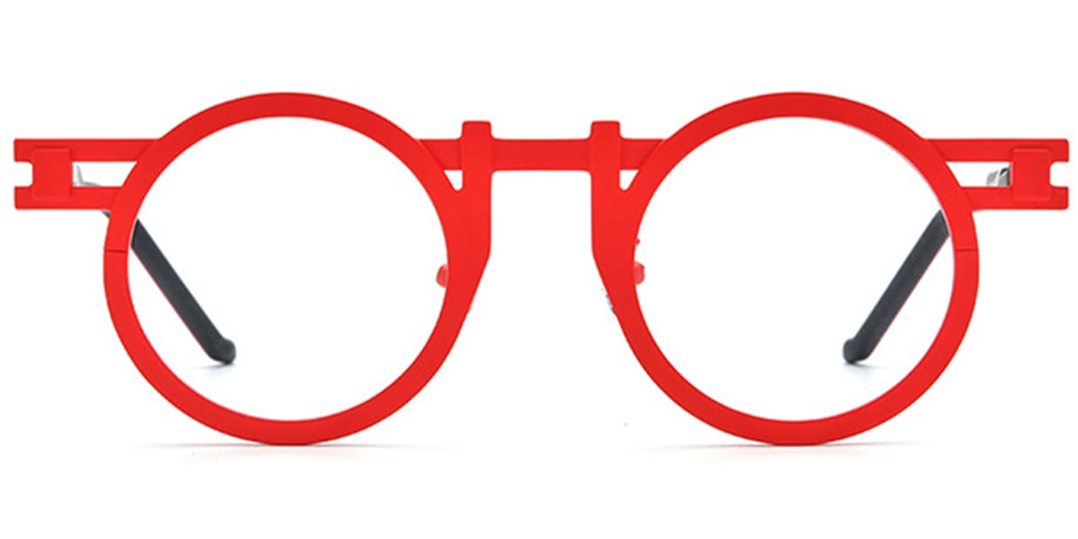 Titanium Round Frame red