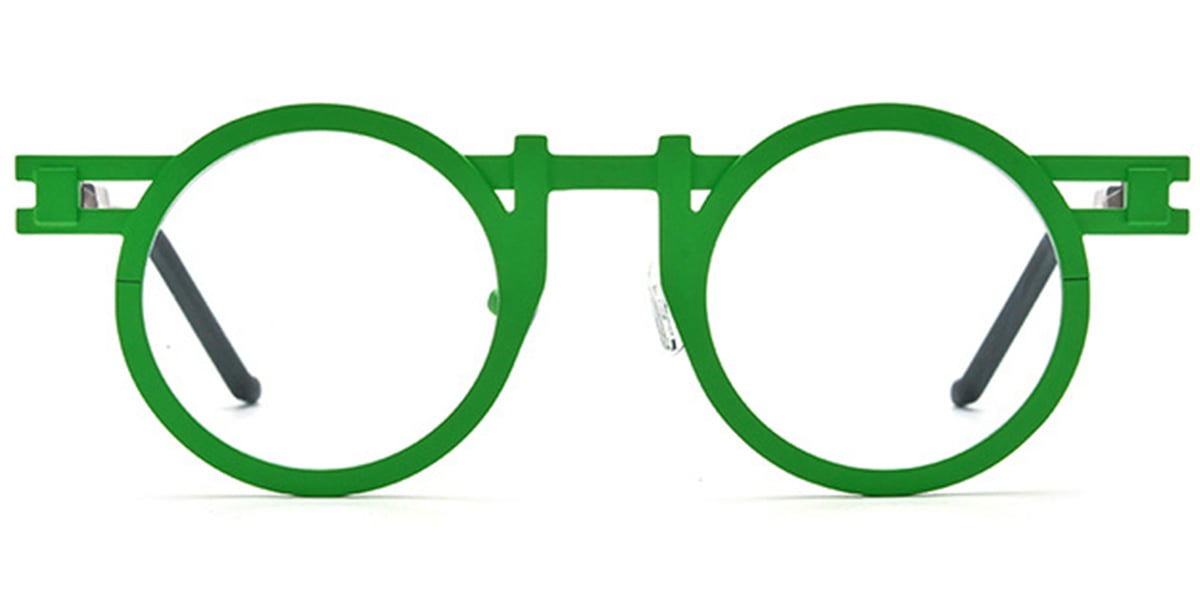 Titanium Round Frame green