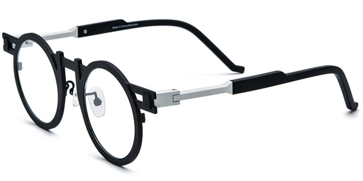 Titanium Round Frame black