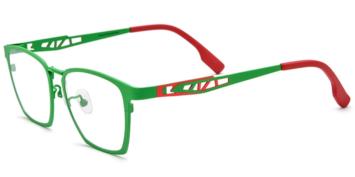 Titanium Rectangle Frame green