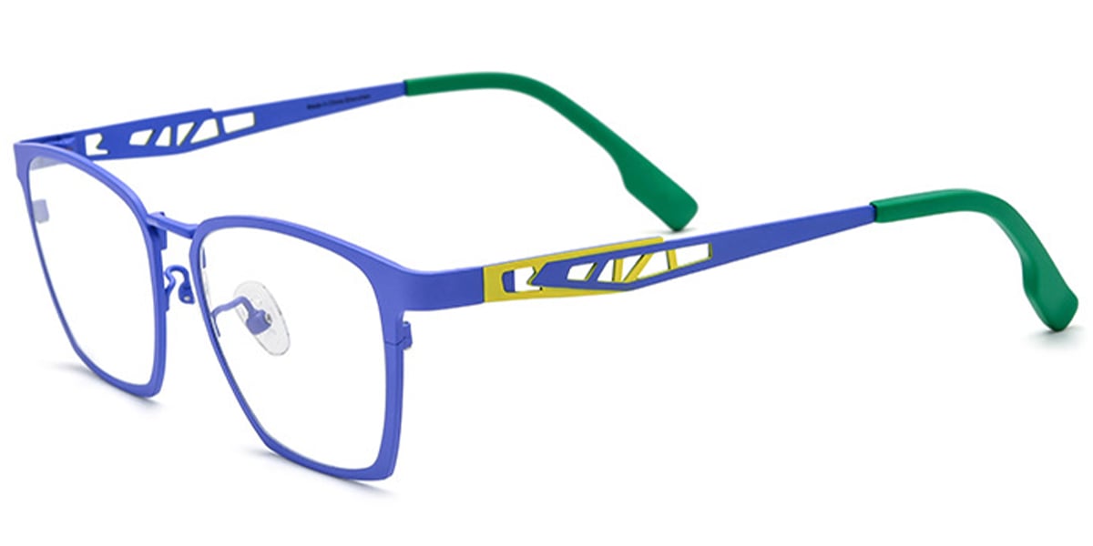 Titanium Rectangle Frame blue