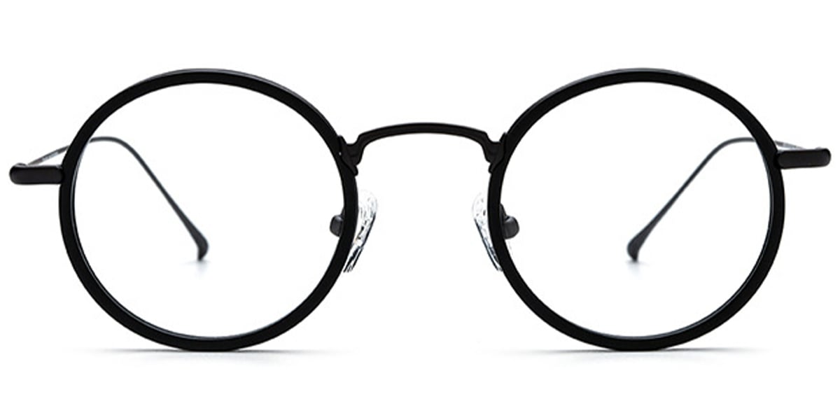 Acetate Round Frame black