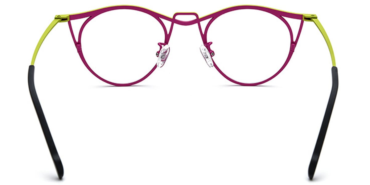 Titanium Cat Eye Frame pattern-pink