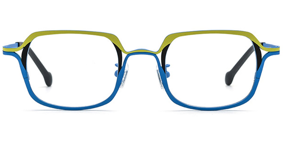 Titanium Rectangle Frame pattern-yellow