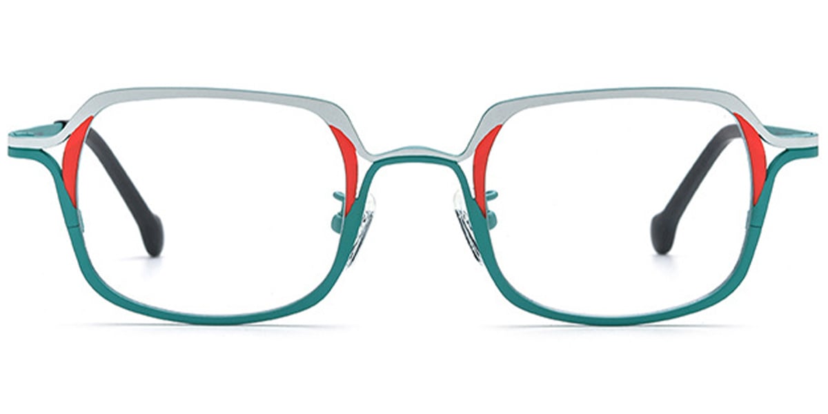 Titanium Rectangle Frame pattern-white