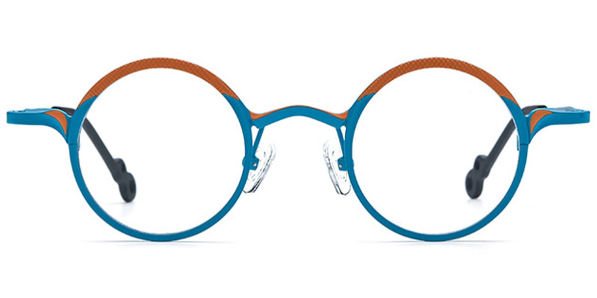 Titanium Round Frame pattern-orange