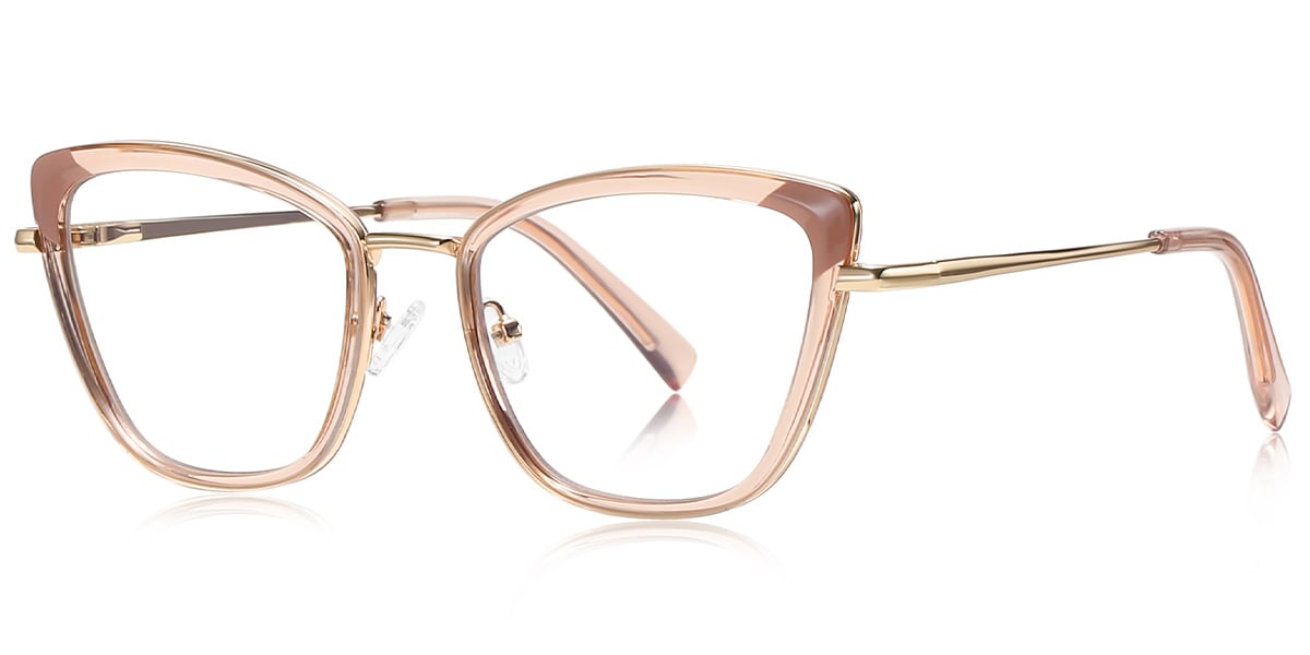 Cat Eye Frame pattern-pink