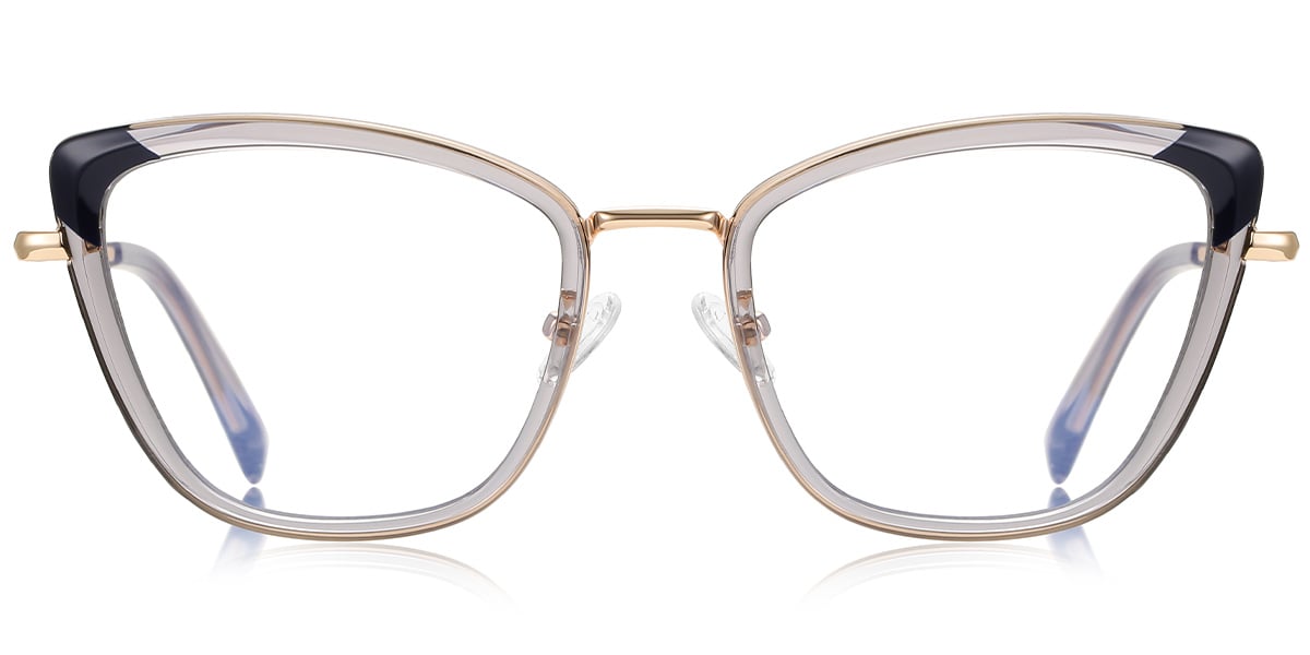 Cat Eye Frame pattern-grey