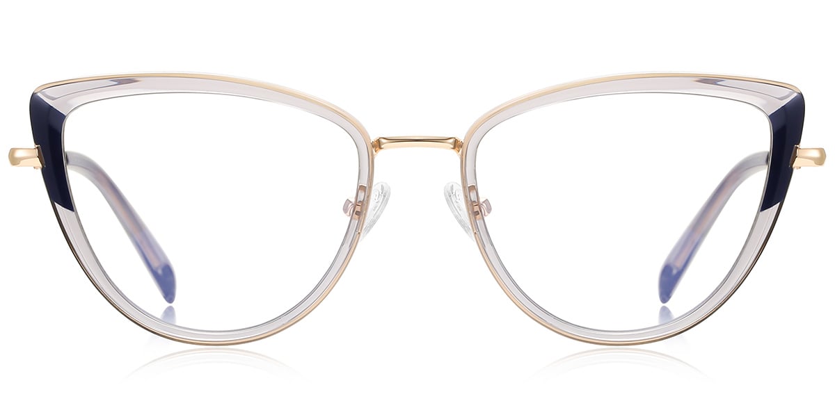 Cat Eye Frame pattern-grey