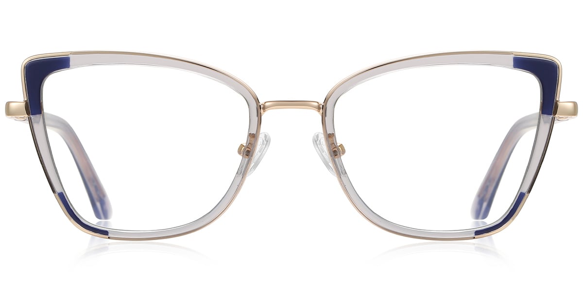 Cat Eye Frame pattern-grey