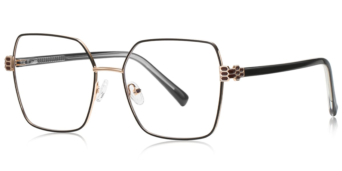 Square Frame black-gold