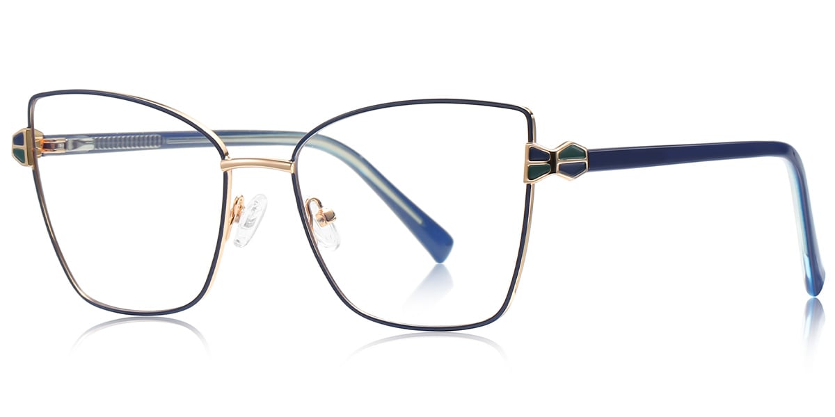 Cat Eye Frame blue