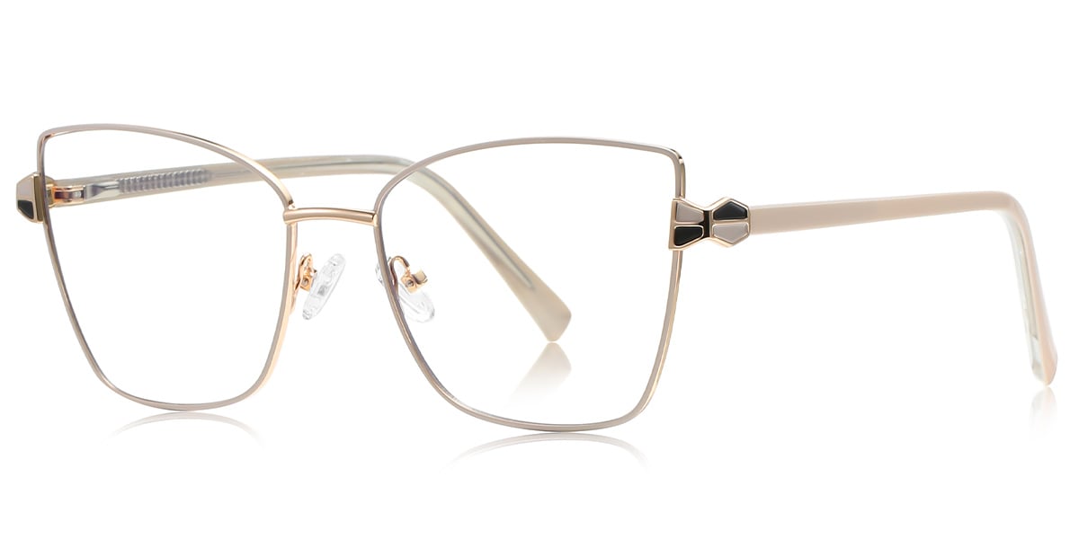 Cat Eye Frame beige