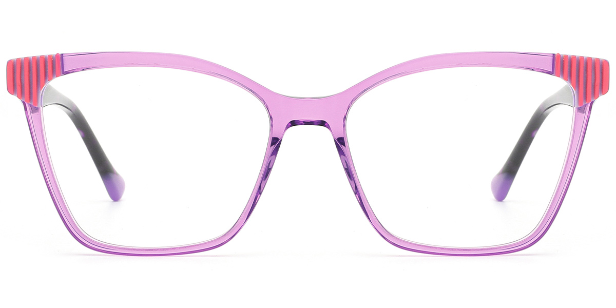 Acetate Cat Eye Frame translucent-pink