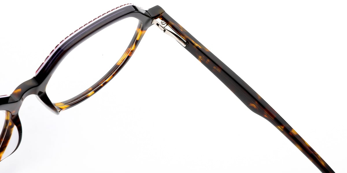 Acetate Geometric Frame pattern-tortoiseshell