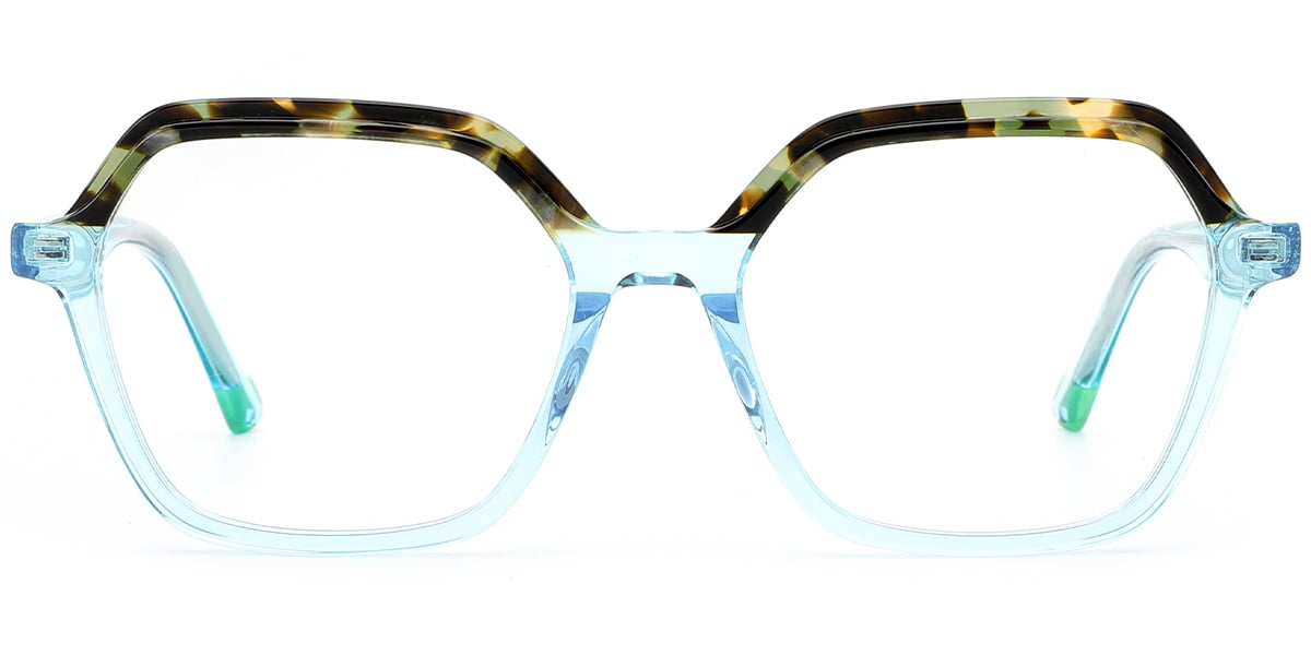 Acetate Square Frame pattern-tortoiseshell