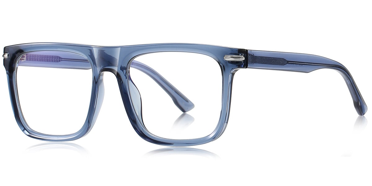 Square Frame translucent-blue