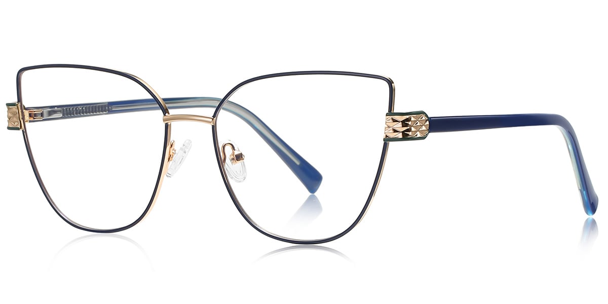 Cat Eye Frame blue