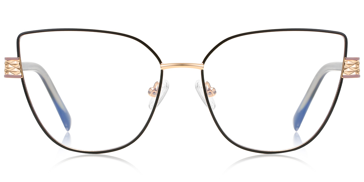 Cat Eye Frame black-gold